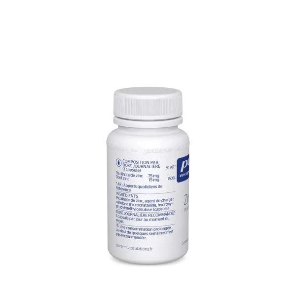 Pure Encapsulations Zinc 15 60 gélules