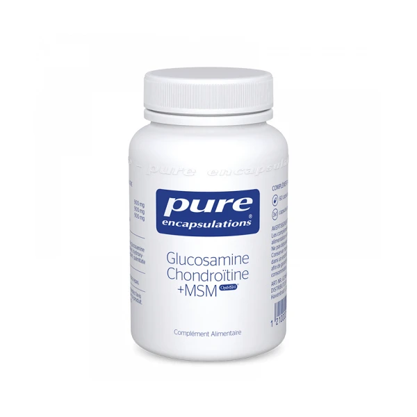 Pure Encapsulations Glucosamine & Chondroïtine +MSM 60 gélules