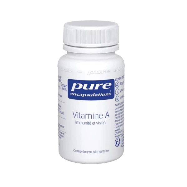 Pure Encapsulations Vitamine A Immunité et vision 60 gélules