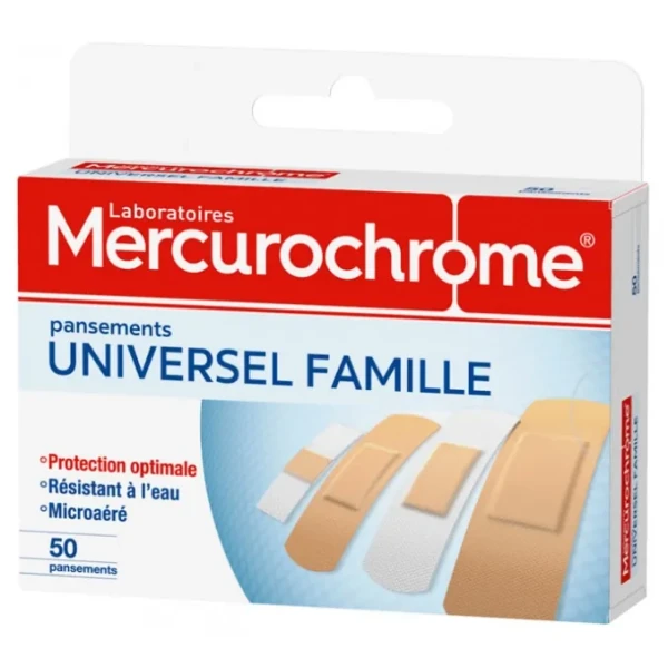 Pansements Universel Famille 50 Unités