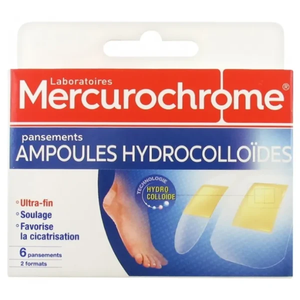 Pansements Ampoules Hydrocolloides 6 Unités