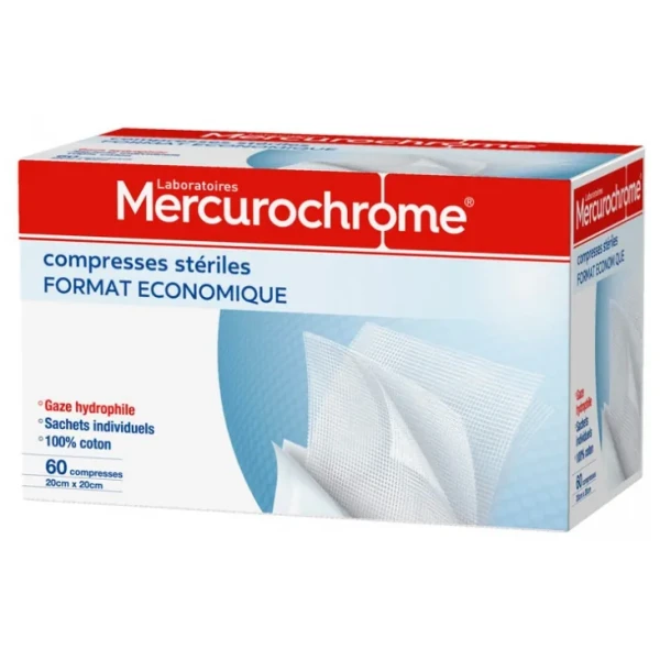 Compresses Stériles Format Économique 60 Unités