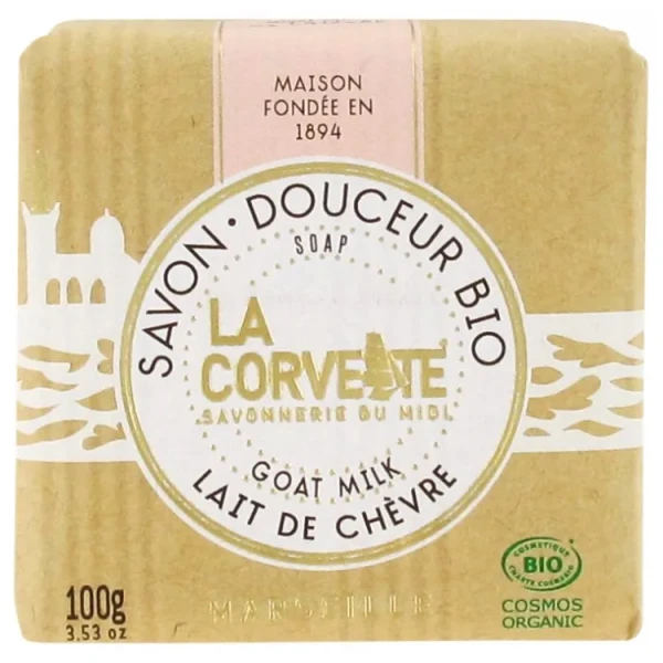 Savon Douceur Bio Lait de Chèvre – 100 g Cosmos Organic
