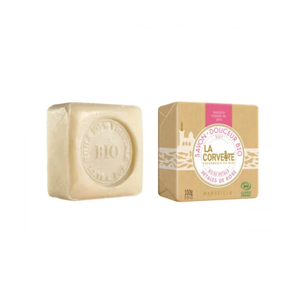 Savon Douceur Bio Pétales de Rose 100 g