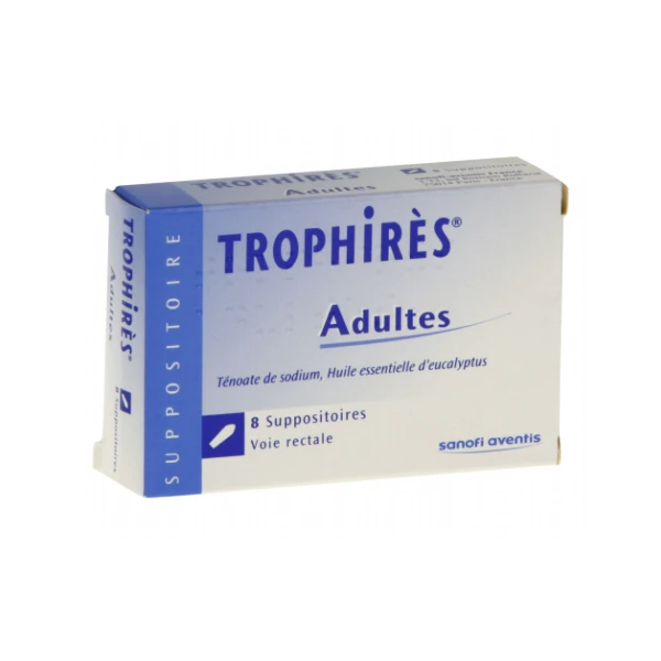 Trophires Adulte Boite de 8 Suppositoires