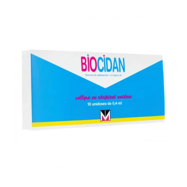 Biocidan 0,1 mg/0,4 ml collyre en 10 récipients unidose