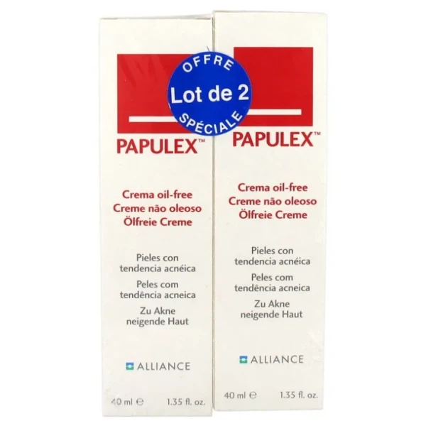 Sanofi Papulex Crème Pour Peaux à Imperfections 2 x 40 ml