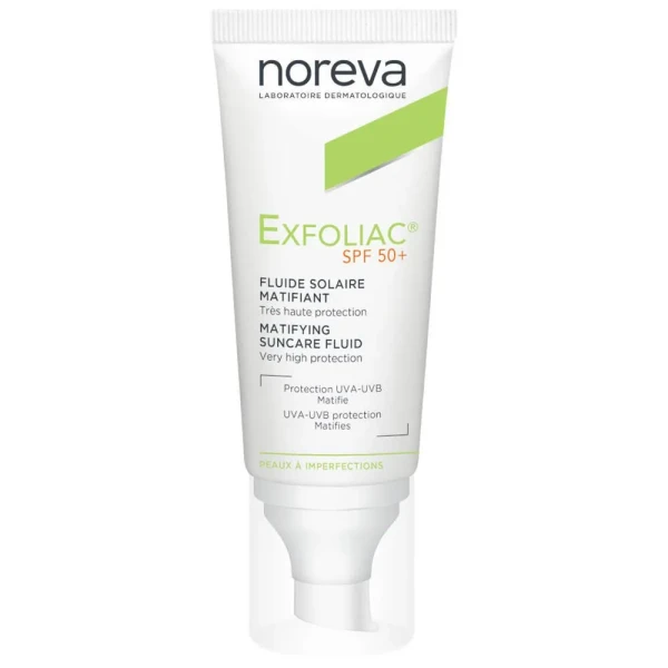 noreva Laboratoires Exfoliac® Fluide solaire matifiant SPF50+