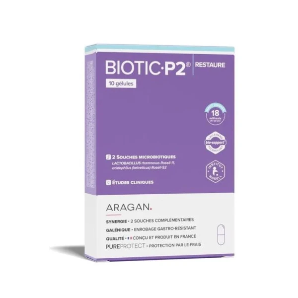 ARAGAN BIOTIC P2 RESTAURE - 10 Gelules