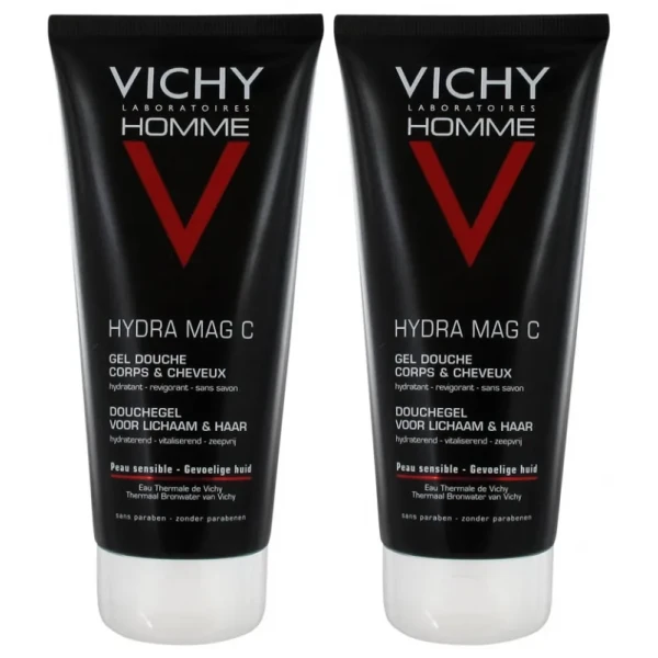 Vichy Homme Hydra Mag C Gel douche Corps et cheveux