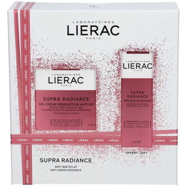 LIERAC Coffret SUPRA RADIANCE Gel-Crème Anti-Âge Éclat