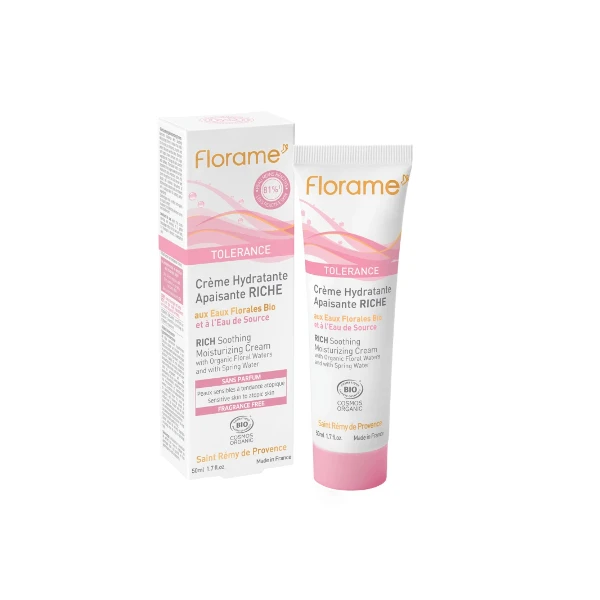 FLORAME TOLERANCE Creme Hydratante Apaisante Riche - 50ml