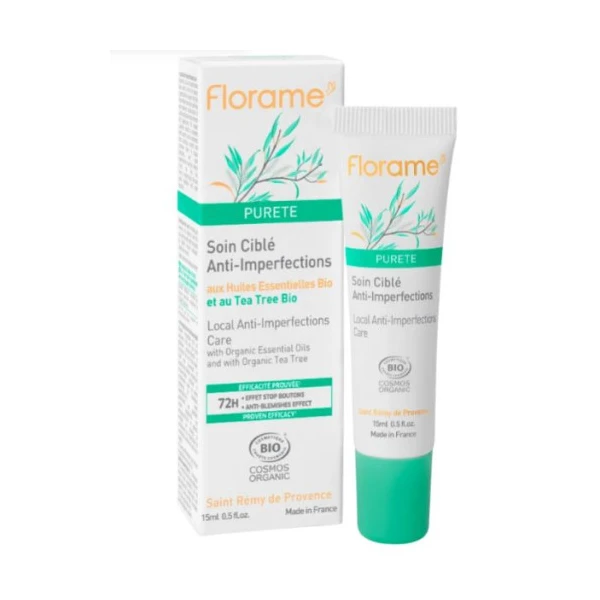 Florame Soin Ciblé Anti-Imperfections Purete bio Peaux mixtes a grasses 15ml