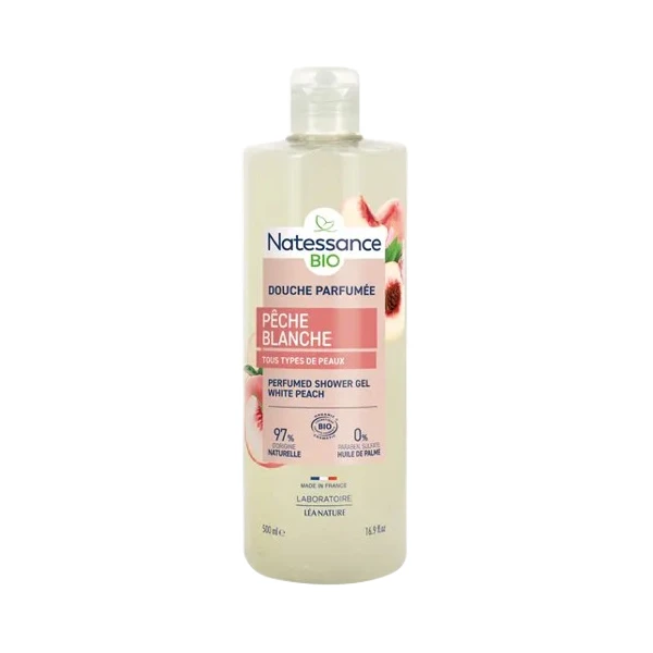 NATESSANCE GEL DOUCHE PARFUMEE Peche Blanche - 500ml