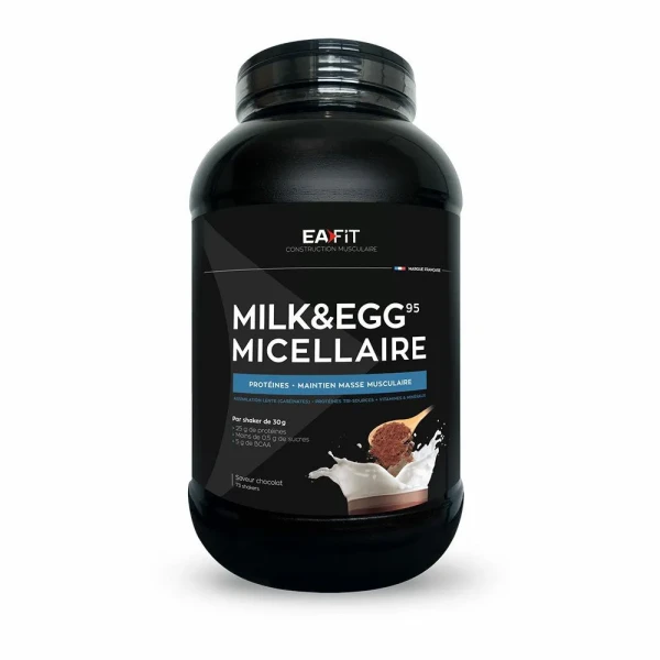 EA Fit Proteines Milk & Eggs 95 micellaire chocolat
