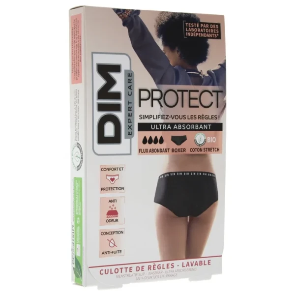 Expert Care Culotte de Règle Boxer Flux Abondant Noir X1
