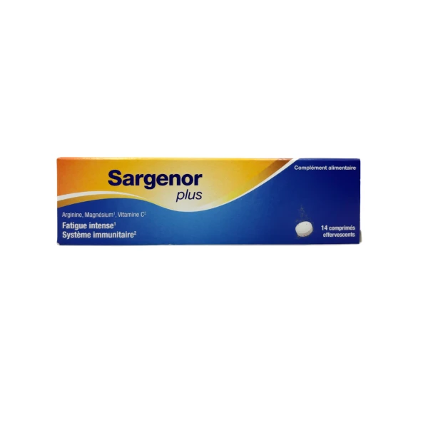 SARGENOR PLUS Fatigue Intense - 14 Comprimes Effervescents