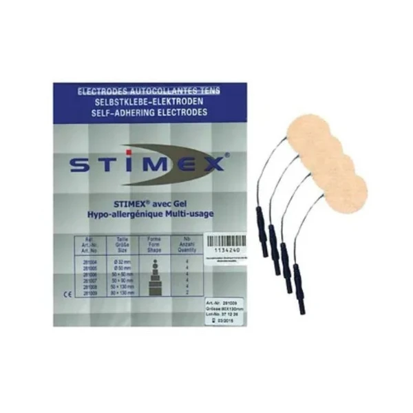 STIMEX Electrodes Rondes 50mm - 4 Pieces