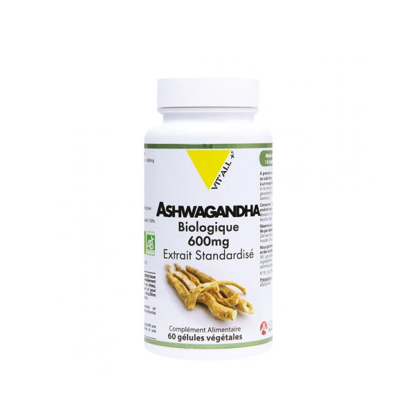 VITALL+ ASHWAGANDA 600mg Extrait Standardise - 60 Gelules