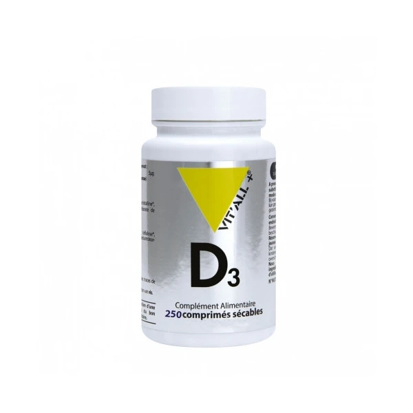 Vit'All+ Vitamine D3 20µg 250 Comprimes