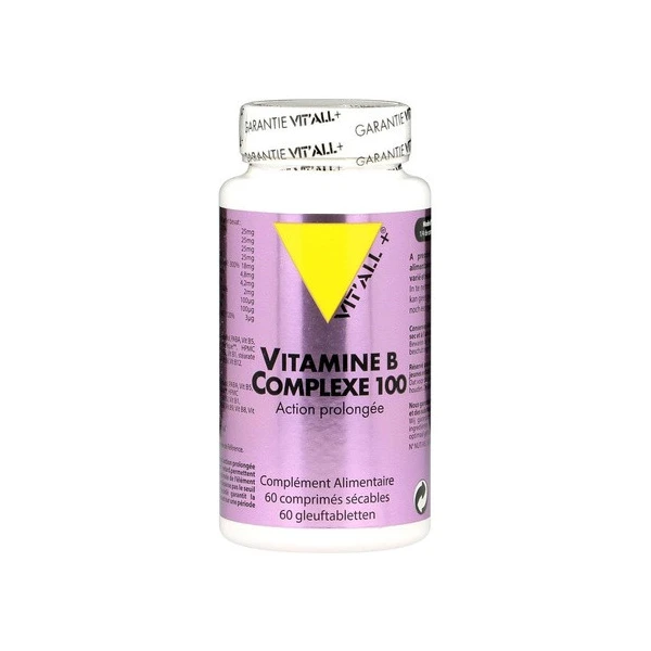Vit'All+ Vitamine B Complexe 100 Action Prolongee 60 comprimés