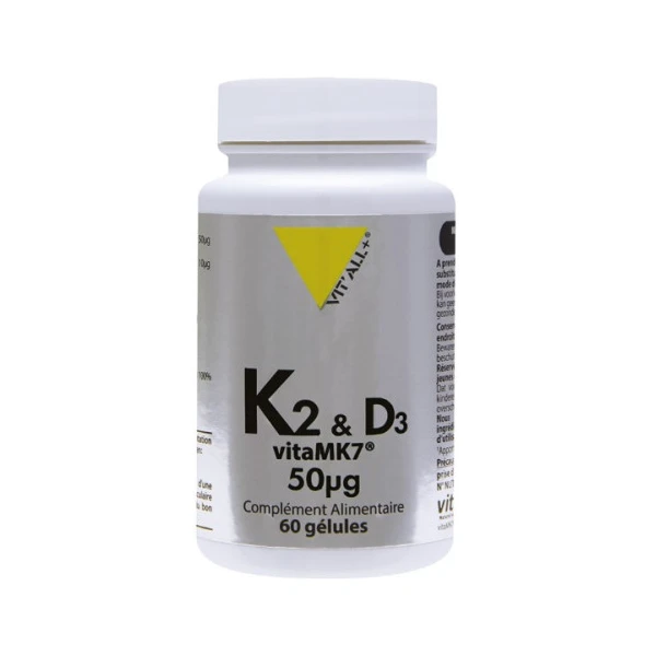 VITALL+ K2 et D3 50µg - 60 Gelules