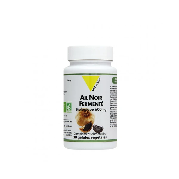 Vit'All+ Ail Noir Fermente 600mg 30 Gélules