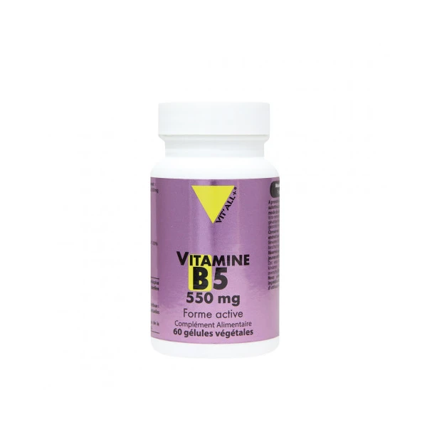 Vit'All+ VITAMINE B5 550mg 60 gélules