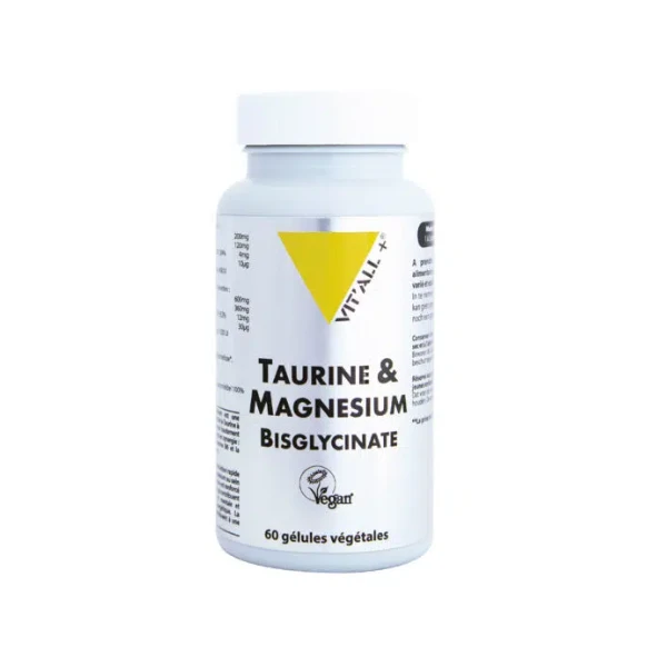 Vit'All+ Taurine & Magnesium Bisglycinate 60 gélules végétales