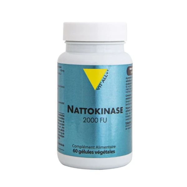 Vit'All+ NattoKinase 100mg 2000FU 60 gélules végétales