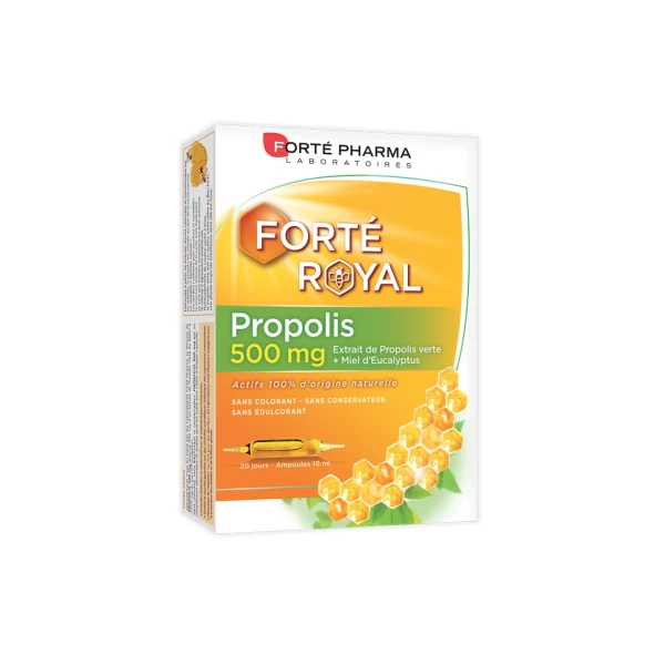 Propolis 500 mg - 20 Ampoules - 10 ml