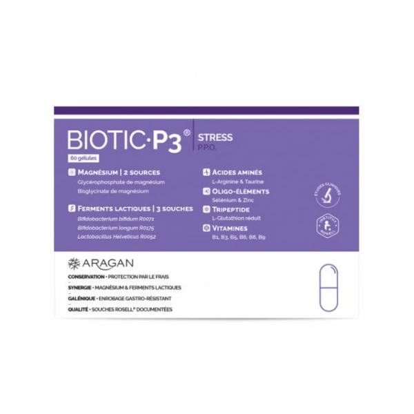 ARAGAN BIOTIC P3 STRESS - 40 Gelules