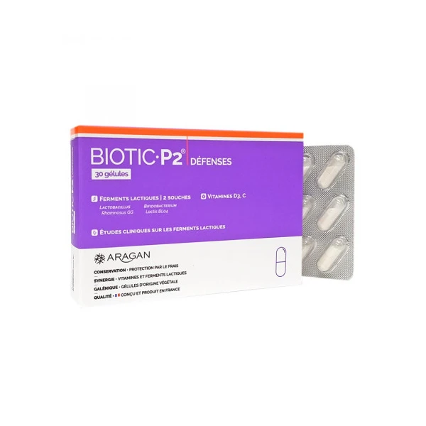 ARAGAN BIOTIC P2 DEFENSES DPI - 30 Gelules