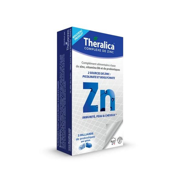 THERALICA ZINC Immunite Peau et Cheveux - 30 Gelules
