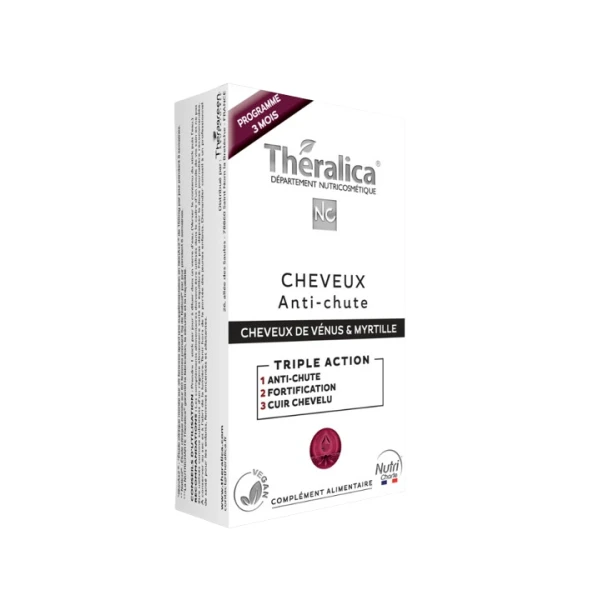 THERALICA ANTI CHUTE de CHEVEUX Cure 3 Mois - 90 Gelules