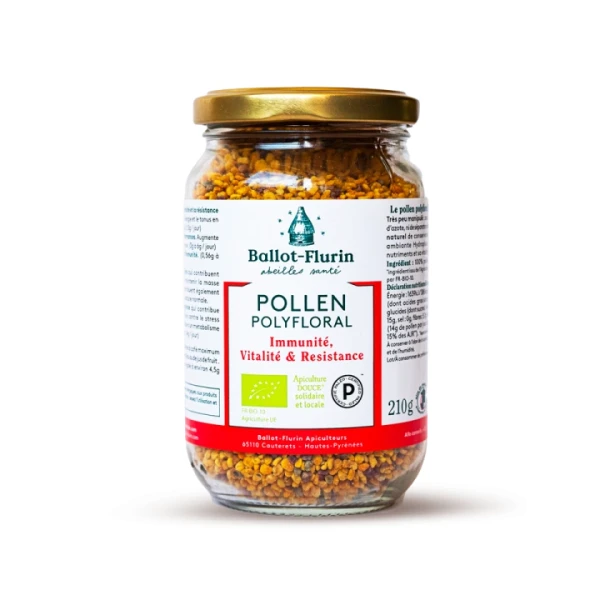 BALLOT FLURIN POLLEN POLYFLORAL Immunite Vitalite et Resistance - 210g