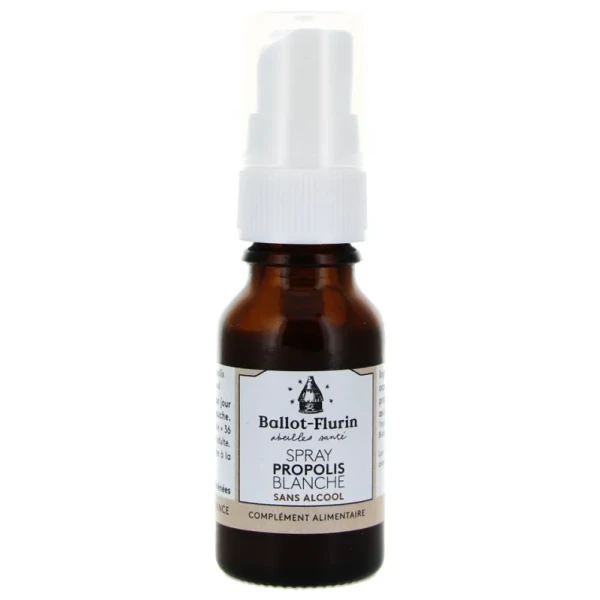 Spray Propolis Blanche Sans Alcool Bio 15 ml