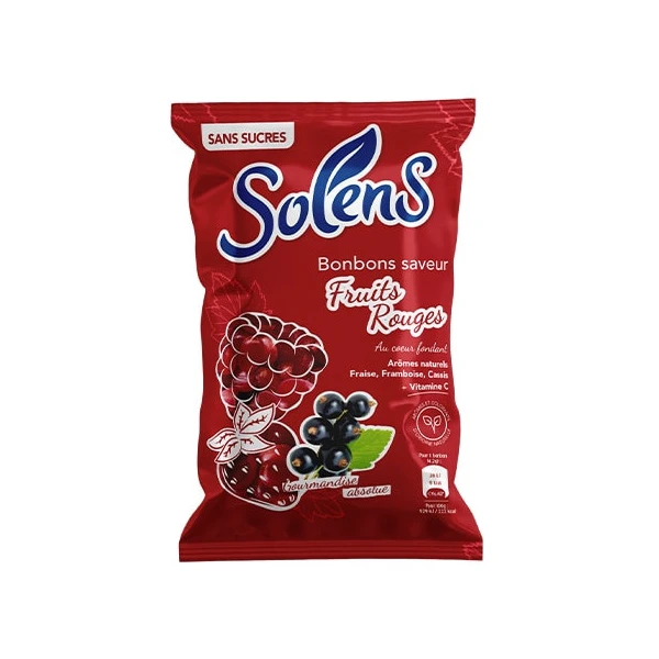 SOLENS BONBONS Fruits Rouges Sans Sucre - 100g