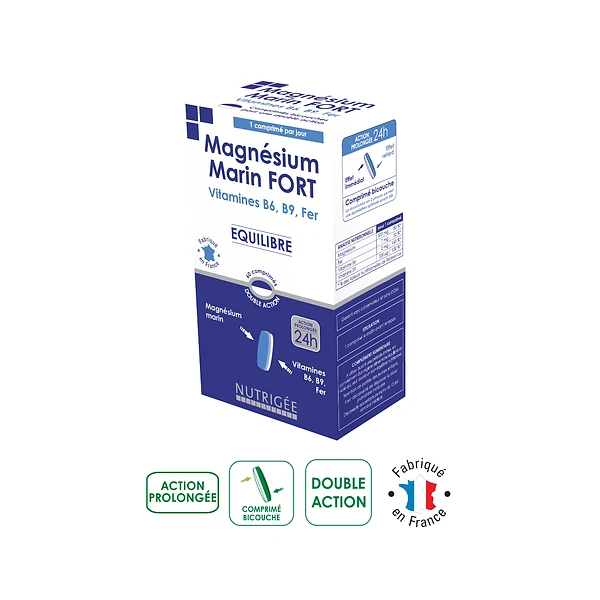 Nutrigée Magnesium Marin Fort 60 Comprimés