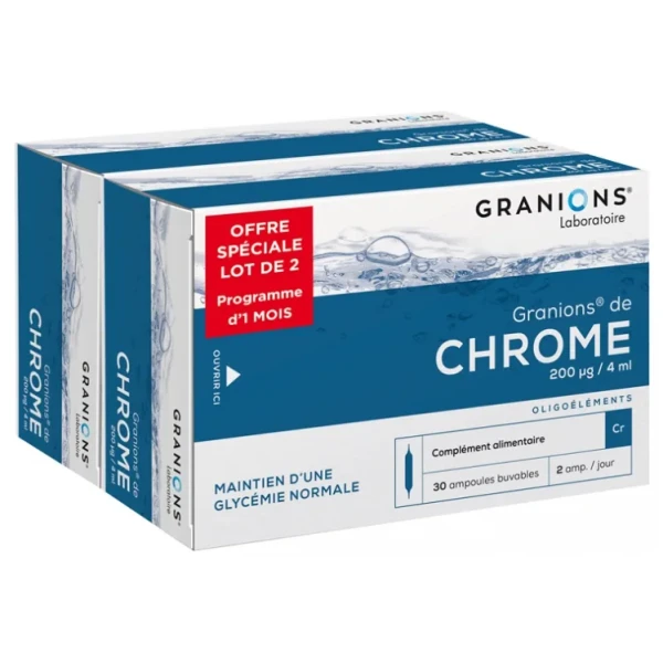 Chrome 200 Lot de 2 x 30 Ampoules