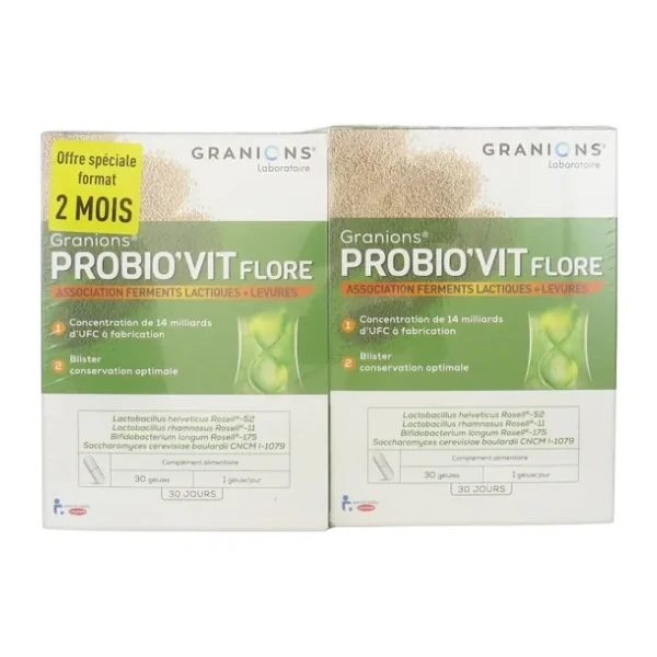 Probio'Vit Flore Lot de 2 x 30 Gélules