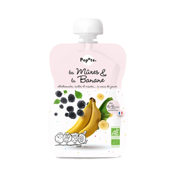 POPOTE GOURDE Les Mures et la Banane - 120g