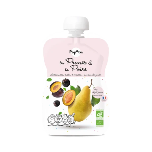 POPOTE GOURDE Les Prunes et La Poire - 120g