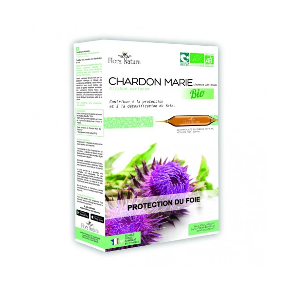 Flora Natura Chardon Marie Bio Protection du foie 20 ampoules