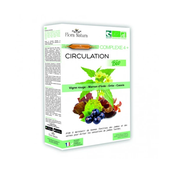Flora Natura Circulation bio Complexe 4+ 20 ampoules