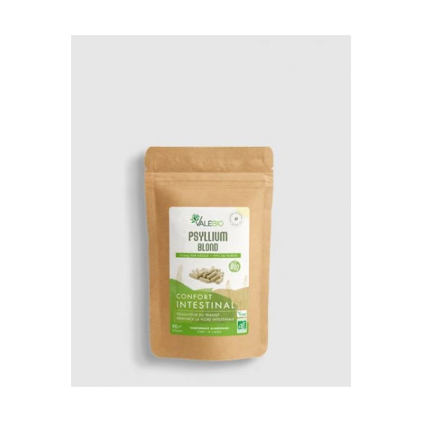 Valebio Psyllium Blond Biologique 90 gélules