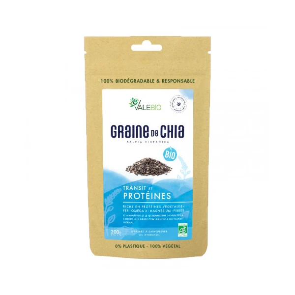 Valebio Graine De Chia Bio Super Food 200g