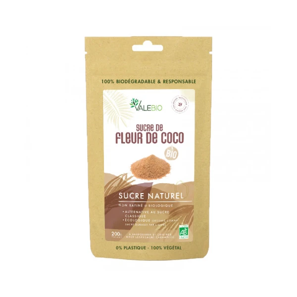 VALEBIO SUCRE DE FLEUR DE COCO BIO - 200g