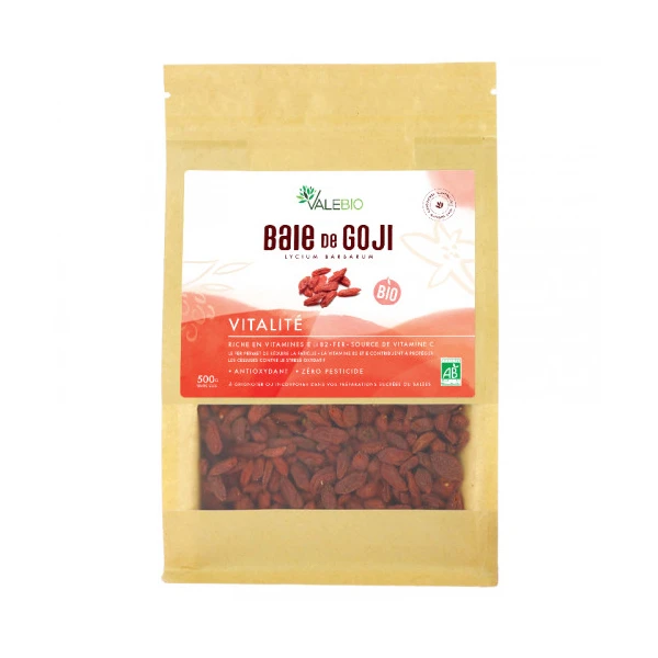 Valebio Baie De Goji Bio Super Fruit 500g