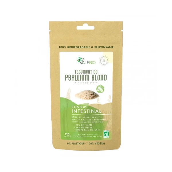 Valebio Tegument De Psyllium Blond Bio 120g